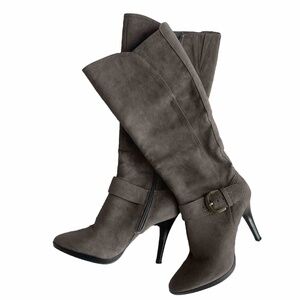 Worthington Women's Knee High Tall Boots Light Purple Suede Size 8